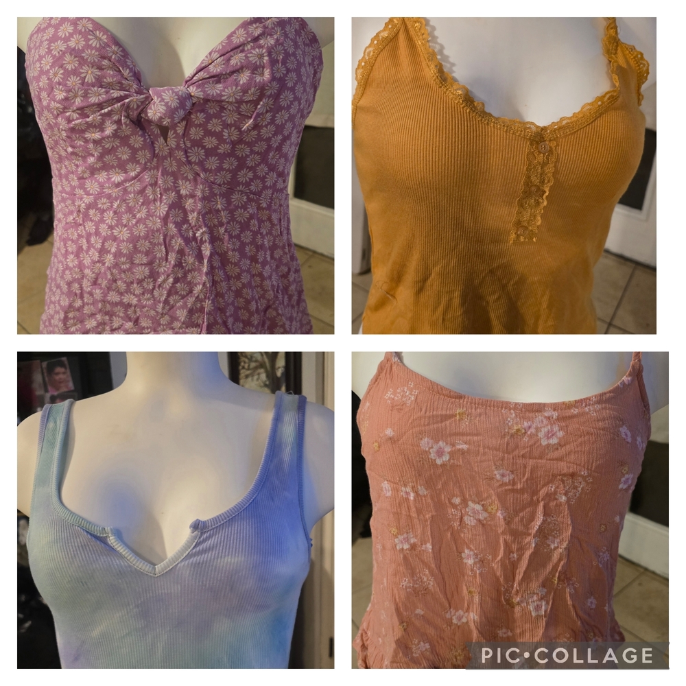 Set of Four Women's Tops in Various Colors